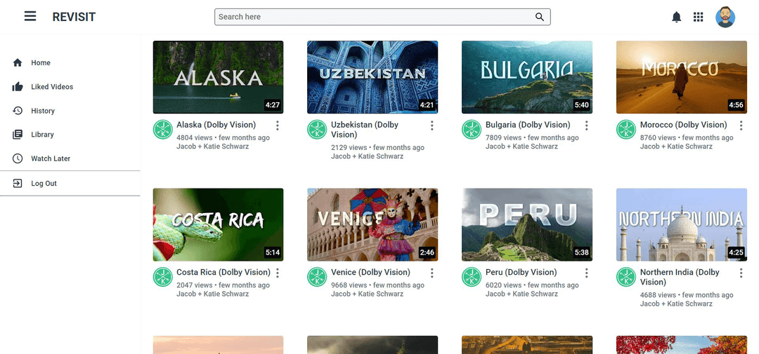 Revisit Video Library